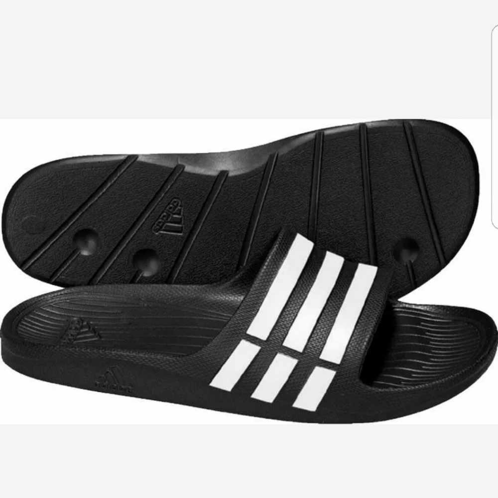 ๐ Adidas Duramo Slide Sandals - Men's - NWT - Picture 1 of 7